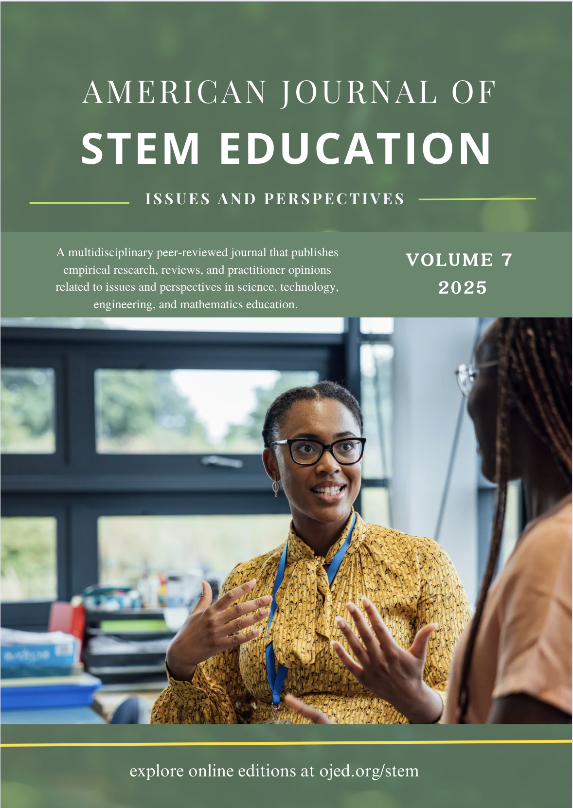 					View Vol. 7 (2025): American Journal of STEM Education: Issues and Perspectives
				