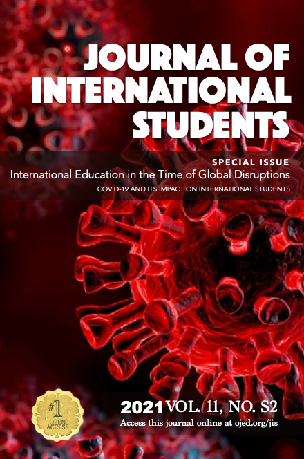 					View Vol. 11 No. S2 (2021): International Education in the Time of Global Disruptions: COVID-19 and its Impact on International Students
				