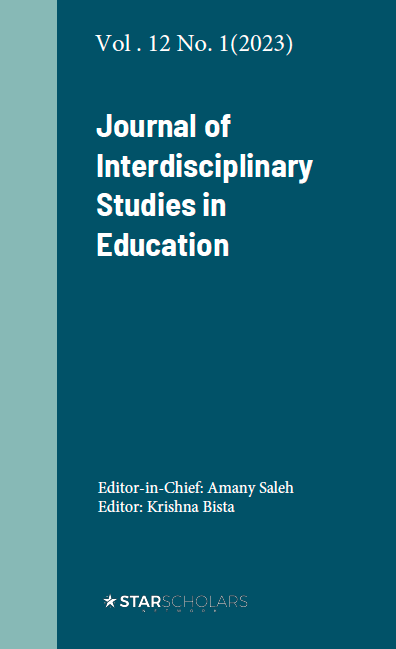 					View Vol. 12 No. 1 (2023): Journal of Interdisciplinary Studies in Education
				